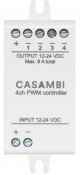 Casambi PWM4WCM 4-kanalig dimmer fär ledstrips mm, liten och smidig i formatet