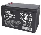 12V Batteri 7,2 AH 10år longlife FGL20721