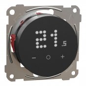 elko one termostat svart med vit led-display infälld e-nr 8580693
