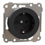 elko one 1-vägsuttag jordat svart eko50130 7020161501300