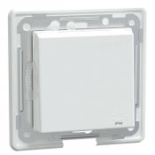 elko rs 1 vagsuttag ip44 infallt med klapplock renvit ral 9003 e-nr 1840126 7020160700025