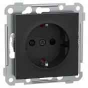 elko vägguttag rs/plus 1-vägs svart eko60029 7020160600295