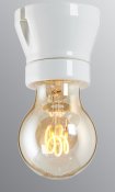 Fotlamphållare vit porslin E27 Ifö Electric 52709-000-10