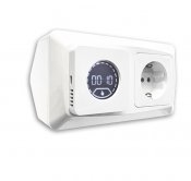 hörnbox med timer vit ral 9003 jordad