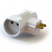 lampropp adapter 2x2 ojordad vit