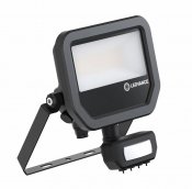 ledvance floodlight sensor 20 17w 3000k svart 7770342 4099854309489