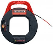 Runpo 5 Dragfjäder nylon tvinnad i kassett 30m castor