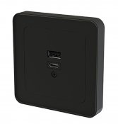 svart usb uttag a+c 18w desigx 7053531583033