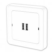 usb uttag 2xa 3,4a 5v desigx vit 7053531583187