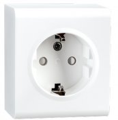 Uttag utanpåliggande Vit 1-vägs jordad 1891995 7021987750019