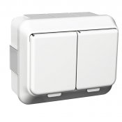 Exxact Vägguttag 2-v jordat
IP44 utanpl. WDE002290