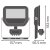 drawing floodlight sensor 20 svart