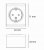 drawing svart vägguttag 1-vägs utp 77501 7021987750118