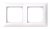 saga täckram 2-fack 85mm vit 6438199009230 2TKA00004816