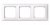 saga täckram 3-fack 85mm vit 6438199009247 2TKA00004817