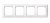 saga täckram 4-fack 85mm vit 6438199009254 2TKA00004818