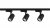 Tracy One Kit svart 3x7W P-807B
