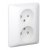 vägguttag elko rs utan jord renvit ral9003 EKO30295 7020160302953