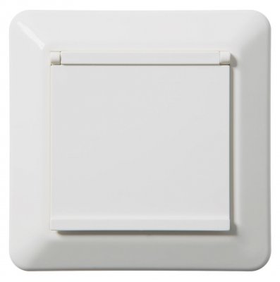 Elko Vägguttag RS 1-vägs med lock EKO05615