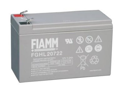 Fiamm Batteri 12FGHL28 12Volt 7,2Ah 10-12 år
