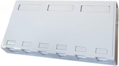 Uttagsbox Keystone för 6st RJ45