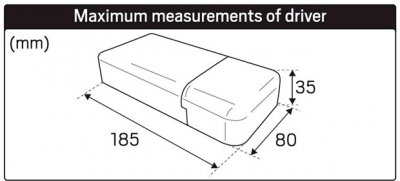 Drivdonsbox S-box 2869 maxmått drivdon