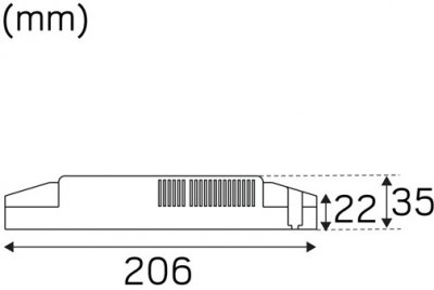 LED-Dimtrafo MDR måttbild