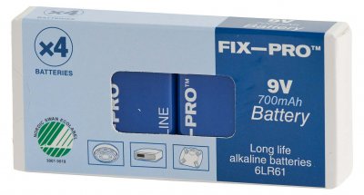 9v 6lr61 batteri alkaline 4-pack fp6lr61 5705157430179