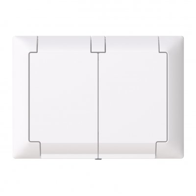abb saga 2-v vägguttag IP44 6438199009698 2TKA00004882