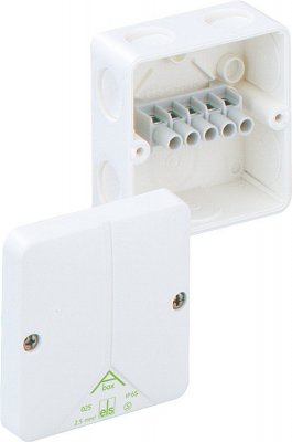 Abox 025 2,5² vit med plint