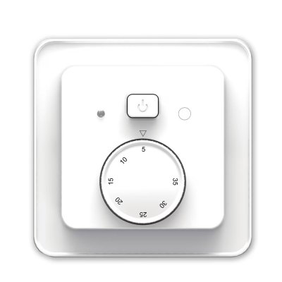 analog golvvärme termostat x design vit ip21