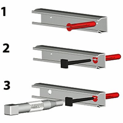 användning plugg med plastspik i kabelkanal