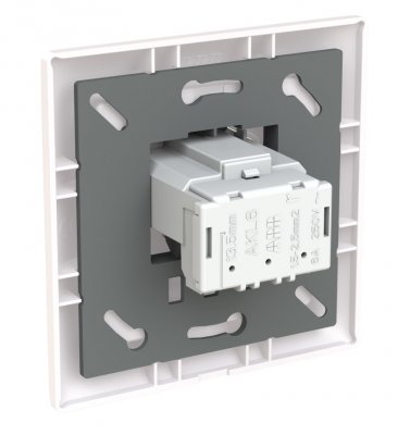 baksida abb saga lamputtag dcl vägg 85x85mm vit 6438199012421