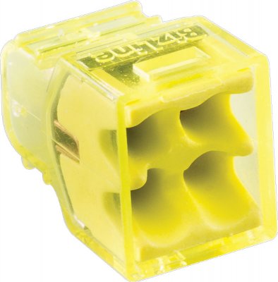 bizline mini toppklämma gul 4 portar biz300604 3700420386094