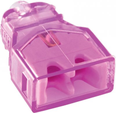 bizline mini toppklämma violett 2-port biz300602 3700420341604