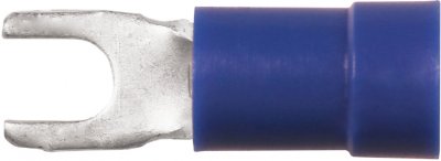 Blå gaffelkabelsko kabelarea 2,5mm2 kabel