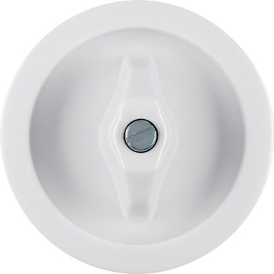 centrumbricka med vred serie 1930 vit 1647 4011334321415