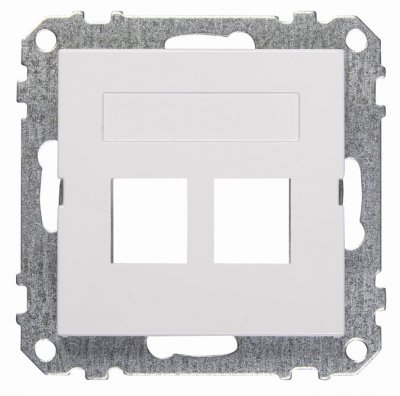 Centrumlock Exxact 2xRJ45 vit 7350017140064