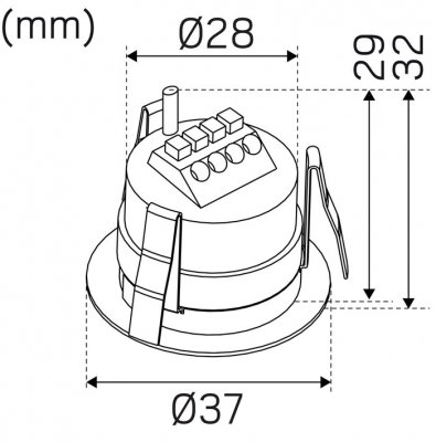 Måttritning till Core smart outdoor 2.2w hide-a-lite