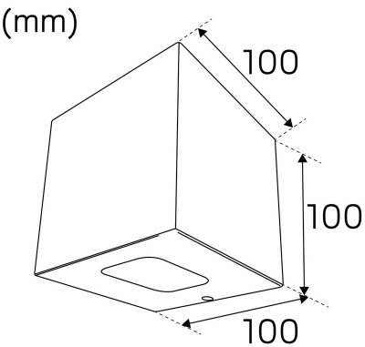 Cube I måttbild montagevänlig ljusarmatur