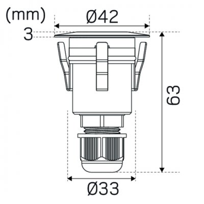 Decklight Super Garden måttbild