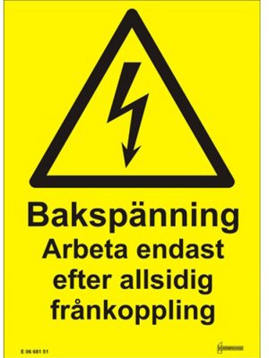 dekal bakspänning arbeta a5 v11d 7330069004033