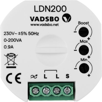 Dosdimmer utan nolla LED LDN200