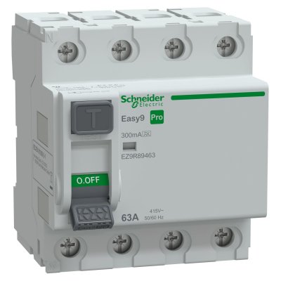 easy9 pro-jordfelsbrytare 4-pol 63a 300ma EZ9R89463 3606487198017