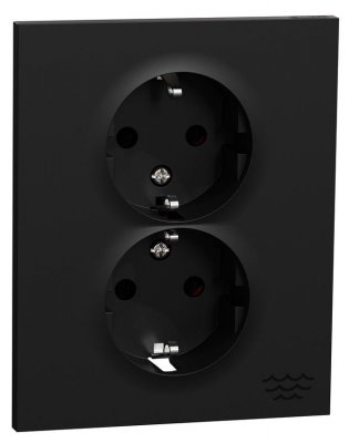 Elko Plus Ocean Plastic 2-vägsuttag Lågt slim