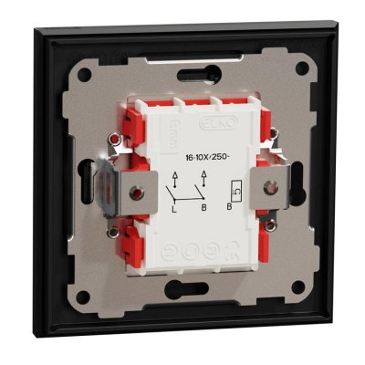 Elko plus ocean plastic strömbrytare kron skruv baksida