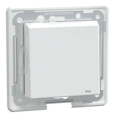 elko rs 1 vagsuttag ip44 infallt med klapplock renvit ral 9003 e-nr 1840126 7020160700025