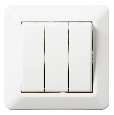 elko rs strömställare 3x1-polig snabb renvit eko07357 7020160735706