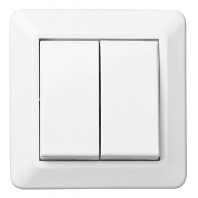 elko rs strömställare dubbel trapp snabb renvit eko07354 7020160735409