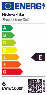 energiklass e ledstrip 24v ip20 highlum